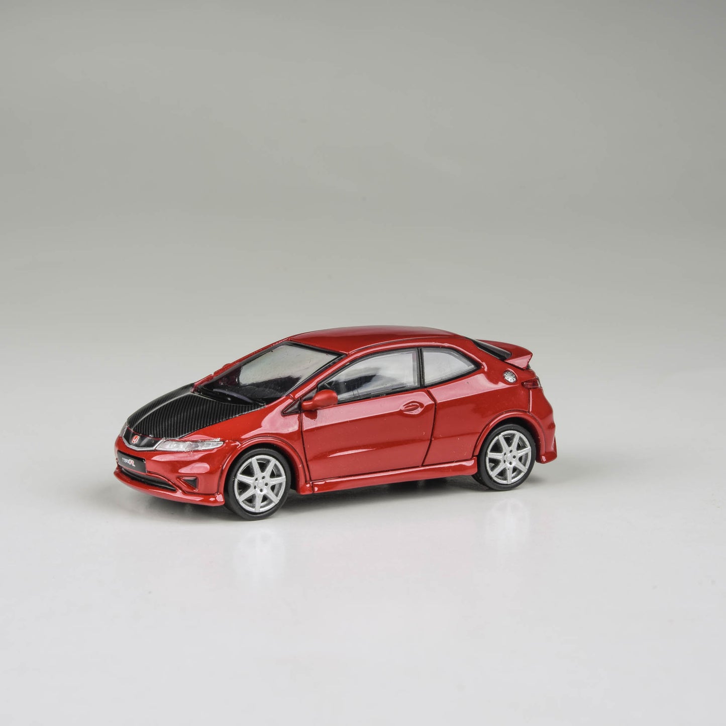 1:64 Honda 2007 Civic Type R FN2 Euro - Milano Red w/Carbon Hood