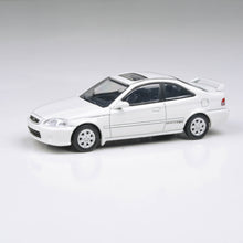 Load image into Gallery viewer, 1:64 1999 Honda Civic Si EM1 - Flamenco Black / Taffeta White
