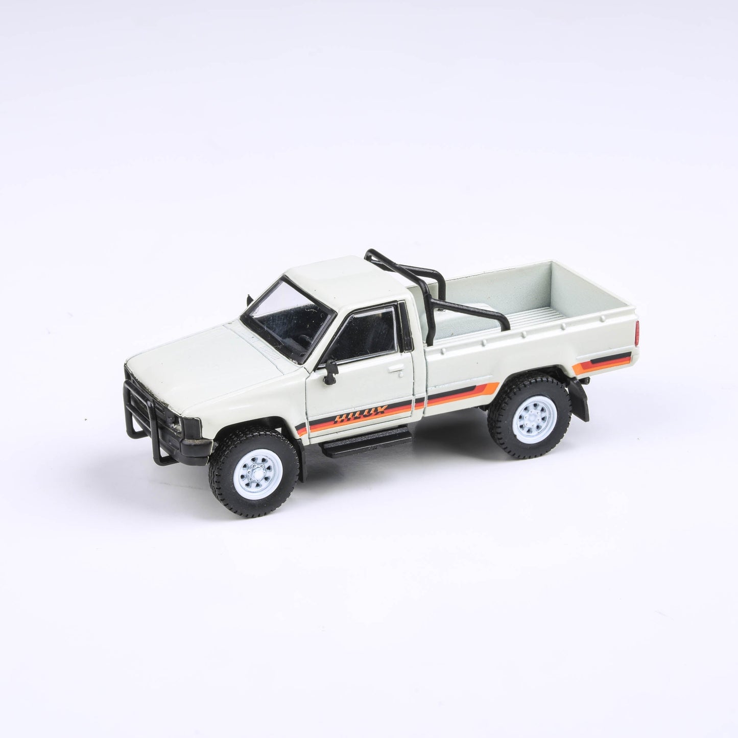 1:64 1984 Toyota Hilux Single Cab  White / Medium Blue