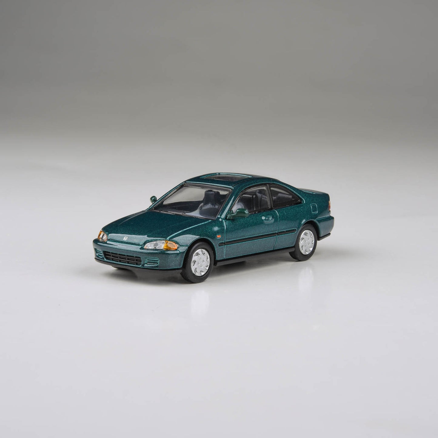 1:64 1995 Honda Civic Coupe EJ1 Paradise Blue Green