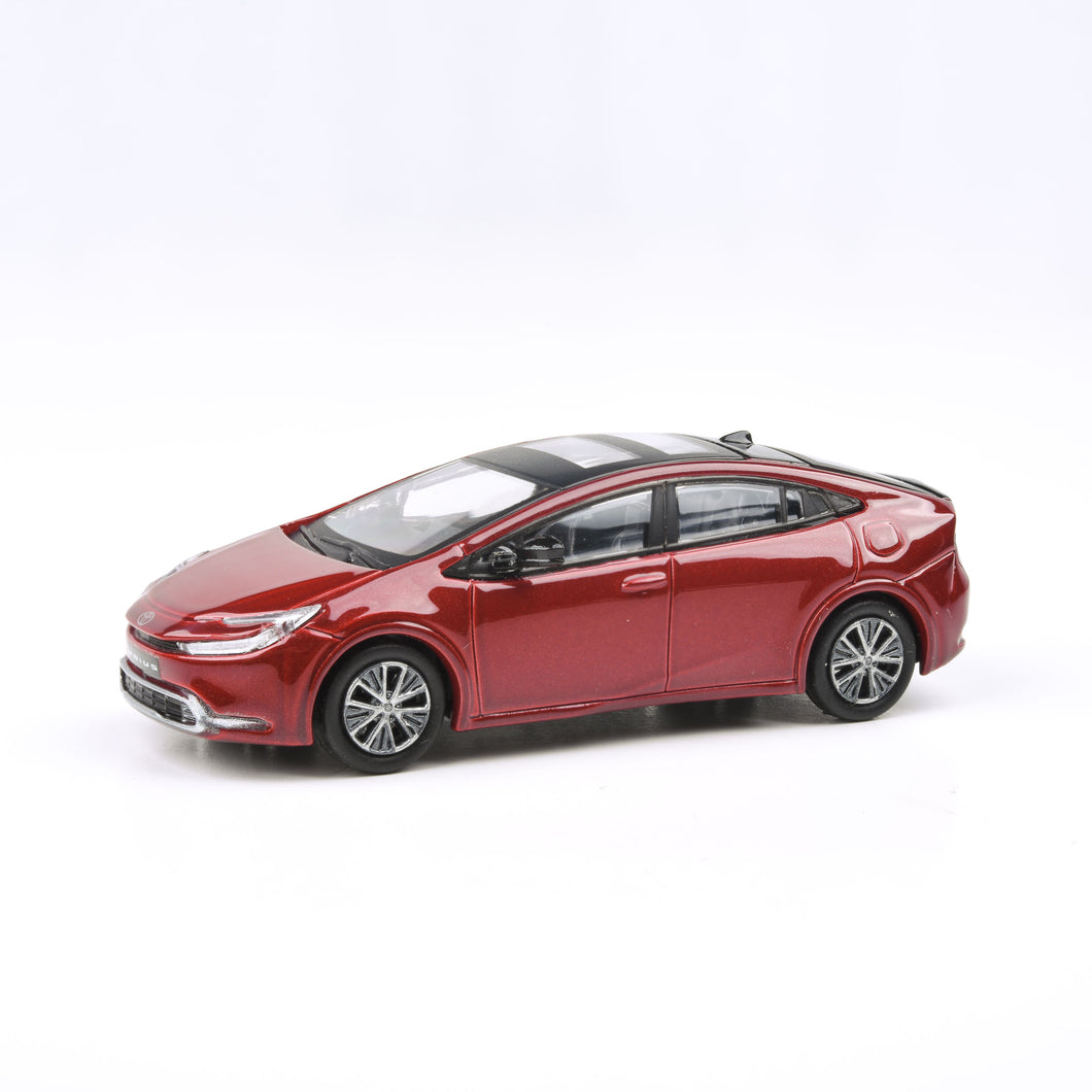 1:64 2023 Toyota Prius Supersonic Red / Wind Chill White