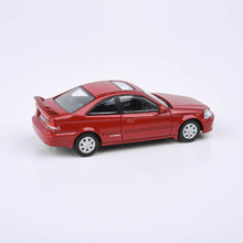 Load image into Gallery viewer, 1:64 1999 Honda Civic Si EM1 - Electron Blue / Milano Red
