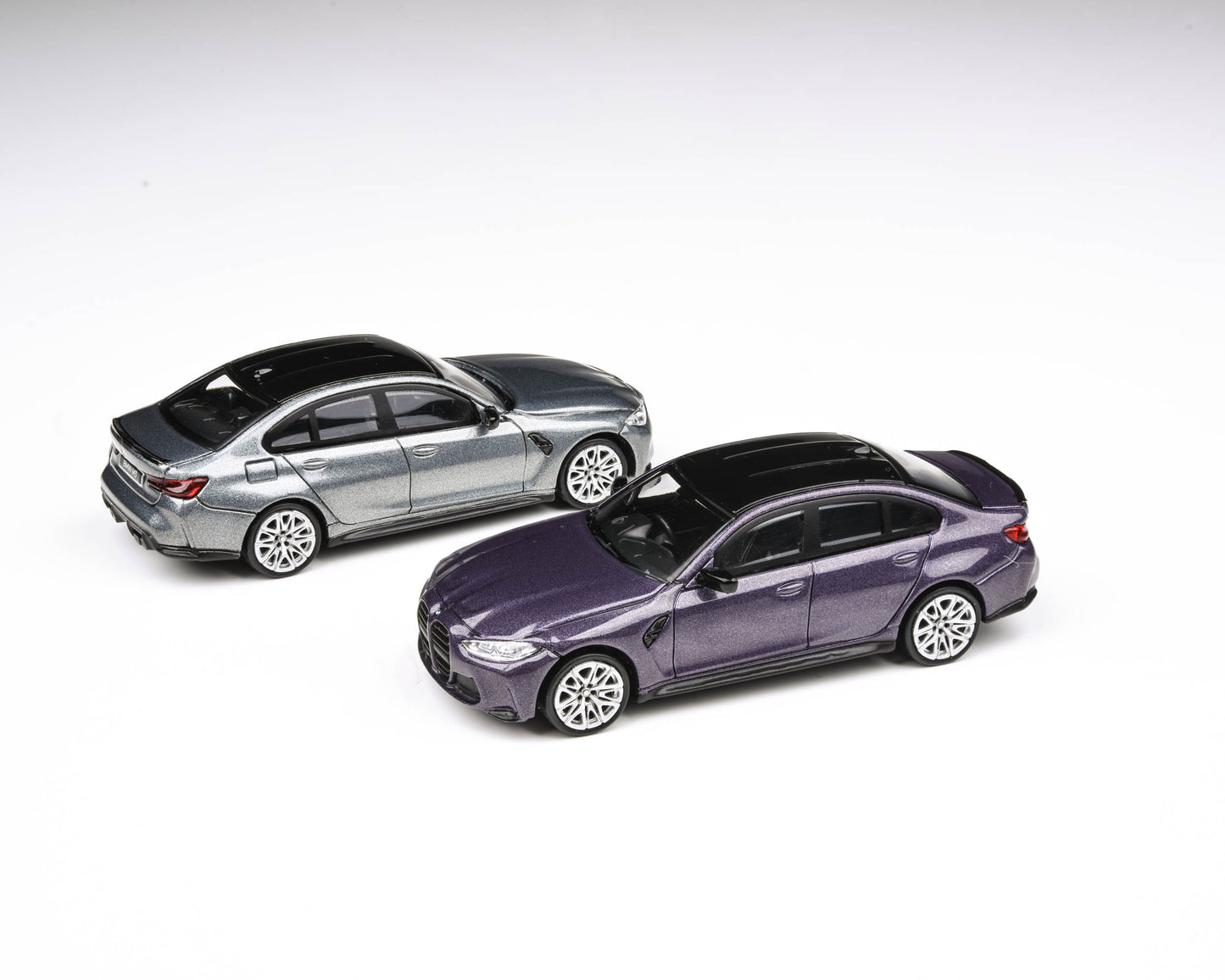 1:64 BMW M3 (G80) Skyscraper Grey / Twilight Purple