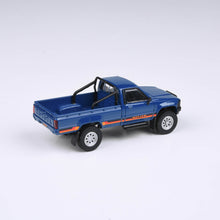 Load image into Gallery viewer, 1:64 1984 Toyota Hilux Single Cab  White / Medium Blue
