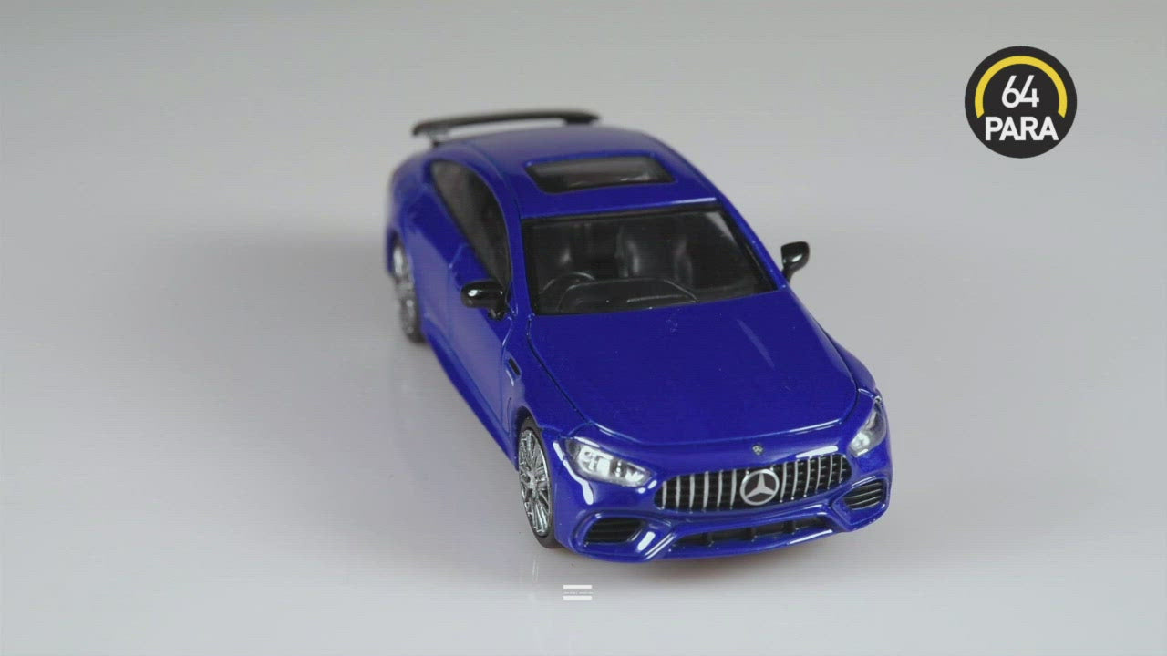 1:64 Mercedes-AMG GT 63 S - Matte Grey / Metallic Blue