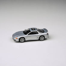 Load image into Gallery viewer, 1:64 Mitsubishi GTO 3000GT  Silver / Pyrenees Black
