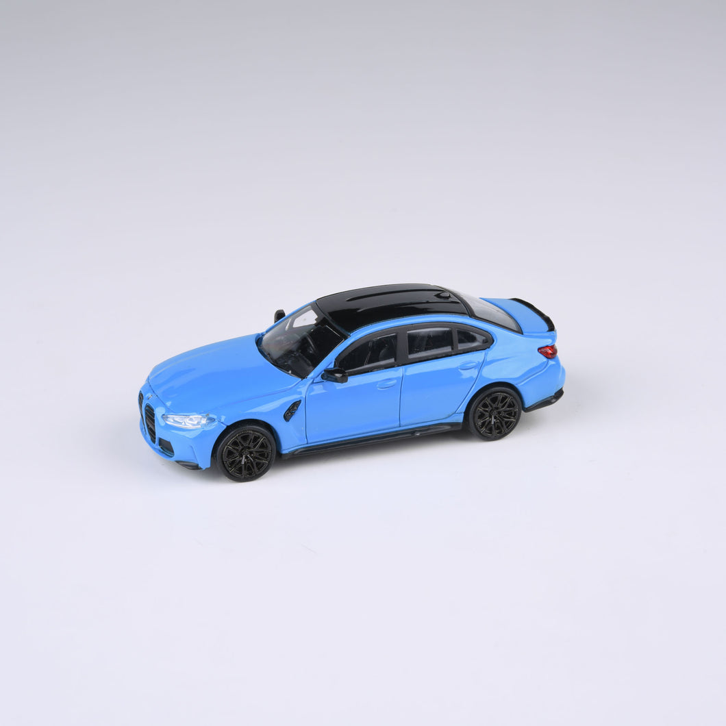 1:64 BMW M3 (G80) Miami Blue / Mint Green