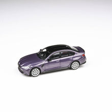 Load image into Gallery viewer, 1:64 BMW M3 (G80) Skyscraper Grey / Twilight Purple
