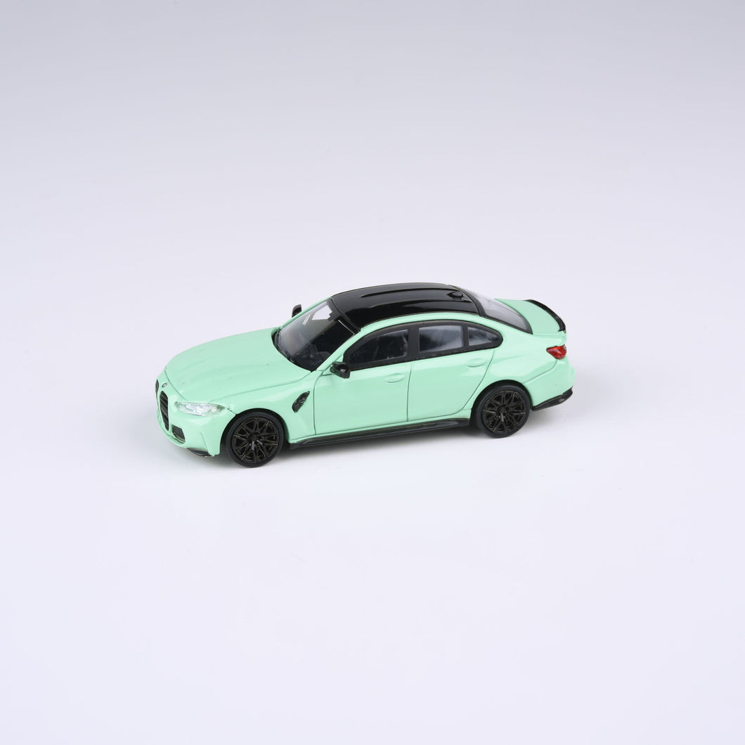 1:64 BMW M3 (G80) Miami Blue / Mint Green